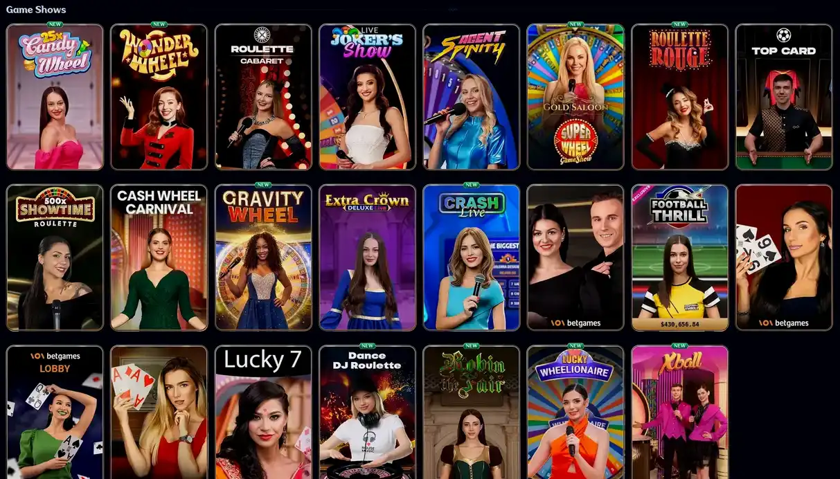 Betsport24 Live Casino — tavoli con dealer in streaming
